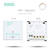 BSEED Wifi Smart termostati caldaia elettrica riscaldamento a pavimento dell'acqua Controller centrale interruttore presa pannello in vetro parte accessorio fai da te HASHTAG