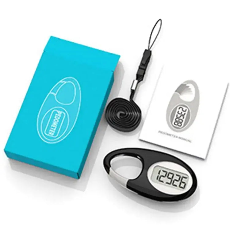 FITCENT Mini contapassi digitale sensore 3D contapassi con cordino per sport all&
