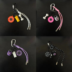 Sport Fitness Bag Pendant Mini Dumbbell Water Cup Keychain Camera Cell Phone Backpack Accessories for Men Women Fashion Y2K HASHTAG
