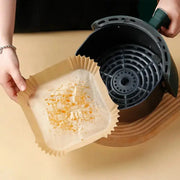 50pcs/set Air Fryer Disposable Paper Parchment Wood Pulp Steamer AliExpress