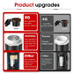 Macchina per caffè espresso portatile elettrica wireless per auto e casa Caffettiera da campeggio Caffettiera da viaggio in polvere con capsule 3 in 1
