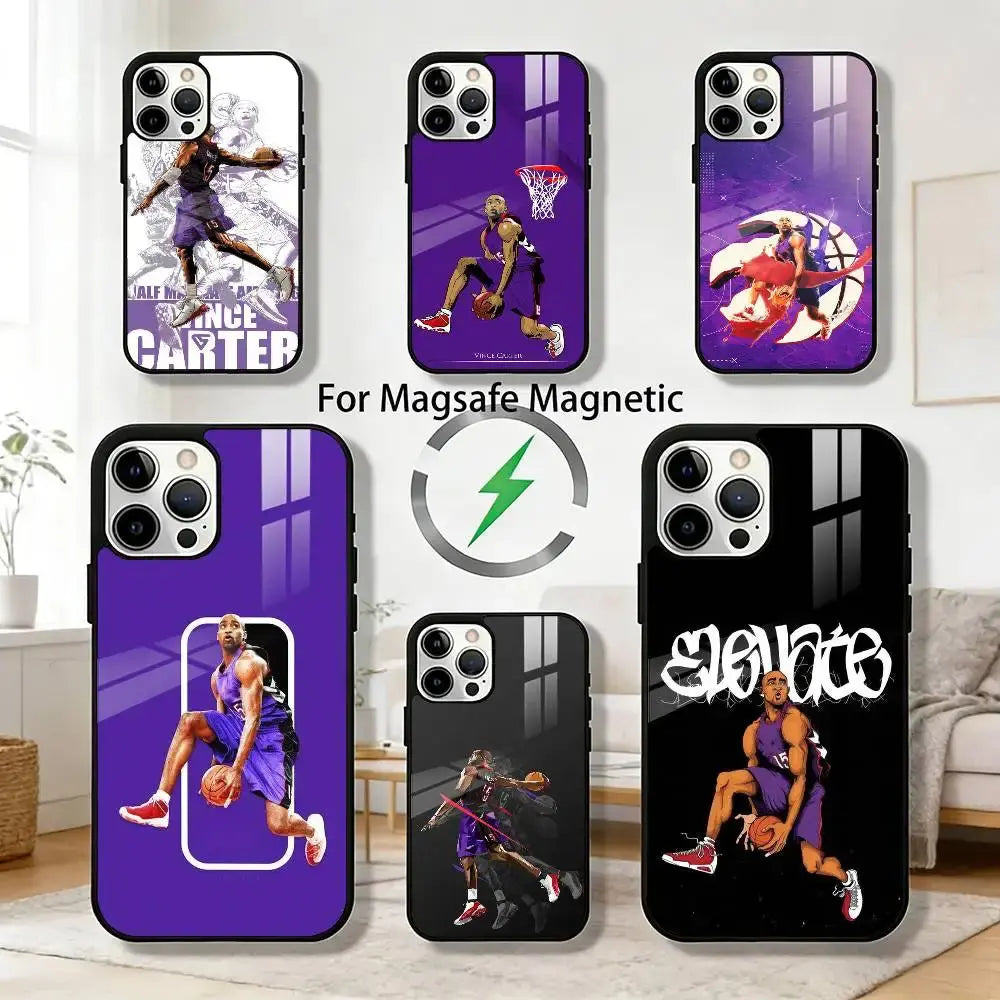 Custodia per telefono Basket V-Vince C-Carter 15 per iPhone 17,16,15,14,13,12,Plus,Pro,Max per ricarica wireless magnetica Magsafe - My Hashtag Shop