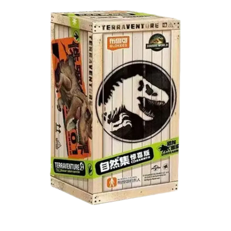 BLOKEES Building Block Man Set naturale -Jurassic Periodo Mondo Dinosauro Dinosauro Modello di assemblaggio Scatola cieca Giocattolo Regali per bambini - My Hashtag Shop