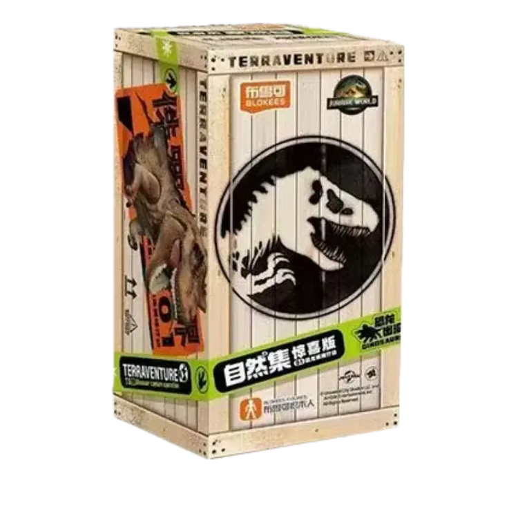 BLOKEES Building Block Man Set naturale -Jurassic Periodo Mondo Dinosauro Dinosauro Modello di assemblaggio Scatola cieca Giocattolo Regali per bambini - My Hashtag Shop