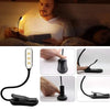 7 LED Reading Light USB Rechargeable Reading Lamp 3 Level Warm Cool White Night Light Flexible Portable Daylight Easy to Clip HASHTAG
