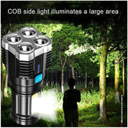 Mini Diving LED Flashlight Rechargeable High Lumen Long Range Powerful Camping Torch Taschenlampe Linterna HASHTAG