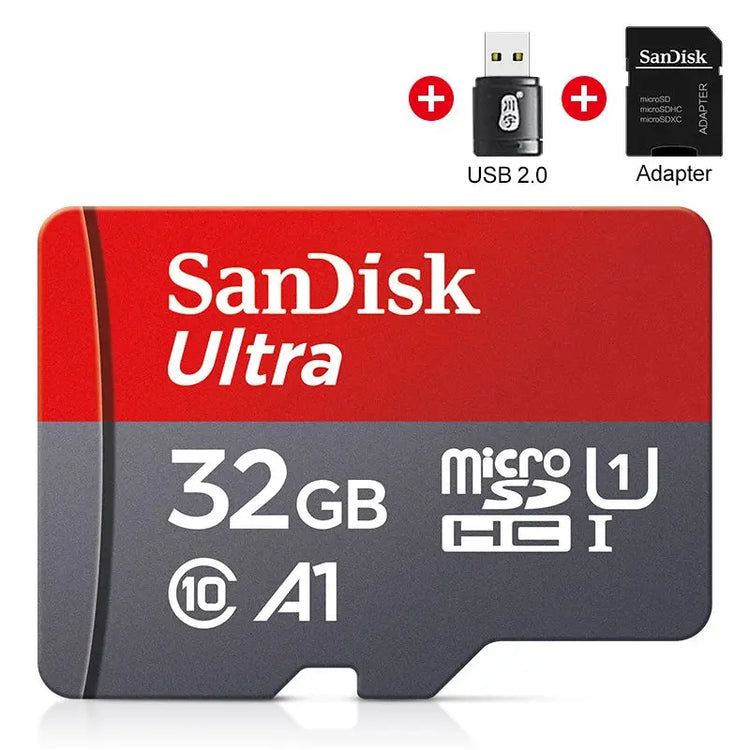 Scheda di memoria 512 GB 256 GB 128 GB 64 GB 32 GB 100 MB/S Scheda Micro SD UHS-1 Scheda flash Memoria Microsd SD + adattatore per lettore di schede - My Hashtag Shop