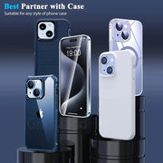 4 pezzi di vetro temperato per iPhone 16 15 14 13 12 11 Pro Max protezione dello schermo per iPhone 7 8 Plus X XS Max XR pellicola protettiva in vetro HASHTAG