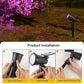 faretti solari a LED faretti impermeabili per esterni luci solari da giardino illuminazione paesaggistica decorazione percorso lampada da prato