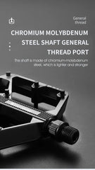 WEST BIKING DU Cuscinetto Pedale per bicicletta Pedale da ciclismo antiscivolo Pedale per bici da strada MTB ultraleggero in lega di alluminio Accessori per bici HASHTAG