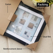 Cornici artistiche con patta in legno Cornice magnetica per foto A4 Immagine incorniciata Mostra di dipinti per bambini fai-da-te Decorazione domestica Rack di stoccaggio HASHTAG