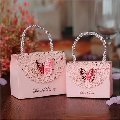 Butterfly Gift Packaging Box with Handle. - HASHTAG