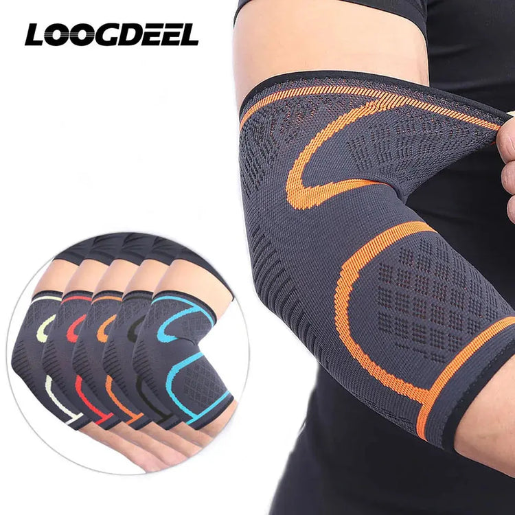 AOLIKES 1PCS Supporto per gomito Elastico Palestra Sport Gomito protettivo Pad Assorbe il sudore Sport Basket Manica del braccio Gomito Tutore - My Hashtag Shop