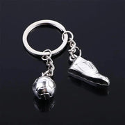 soccer keychain Accessories Small Pendant Sports Hanging Keychain Metal Chain Soccer Shoes Keychain Football Keychain HASHTAG
