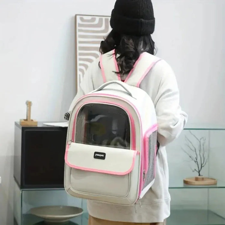 Zaino per animali domestici per gatti e cani Borsa da trasporto traspirante con capsula trasparente per esterni di grandi dimensioni Forniture per animali domestici - My Hashtag Shop