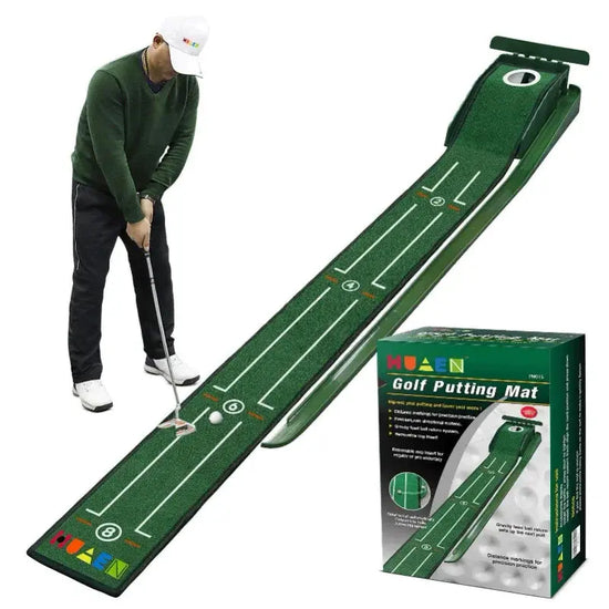 Mini tappetino da golf verde Putter portatile per pratica di golf per interni ed esterni PM015 - My Hashtag Shop