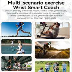 Nuovo braccialetto fitness tracker intelligente con schermo a colori Monitoraggio della salute della frequenza cardiaca Esercizio Conteggio dei passi Fascia intelligente sportiva fitness HASHTAG