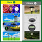 Luci calde per percorsi solari Giardino esterno impermeabile ad energia solare per la decorazione dell&