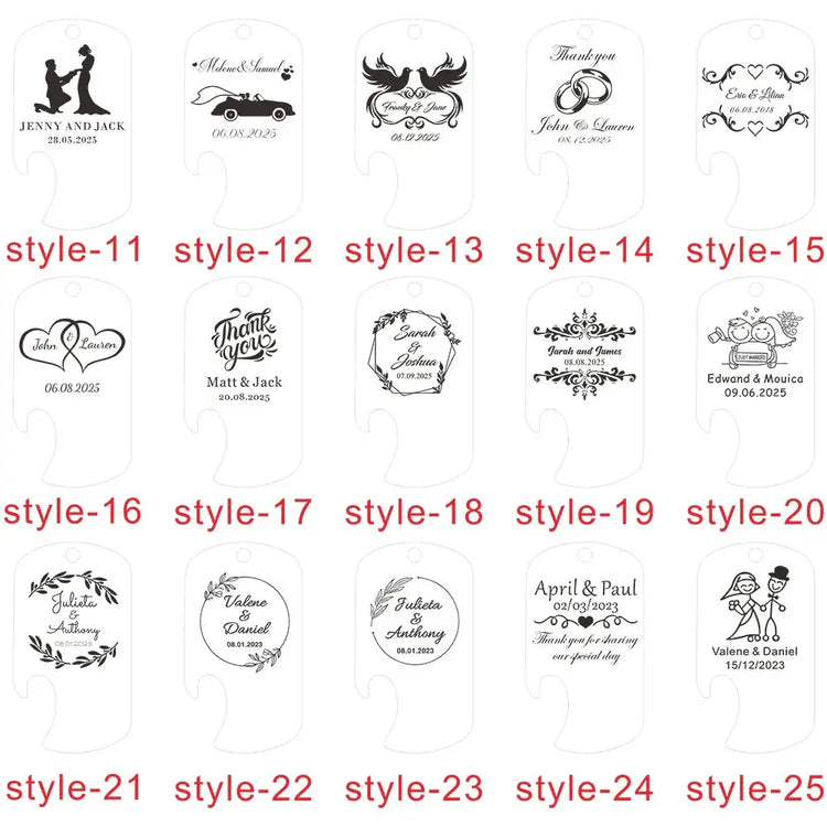 Bottle Opener Custom Laser Engraving Name Keychain Gold Stainless Steel. - HASHTAG