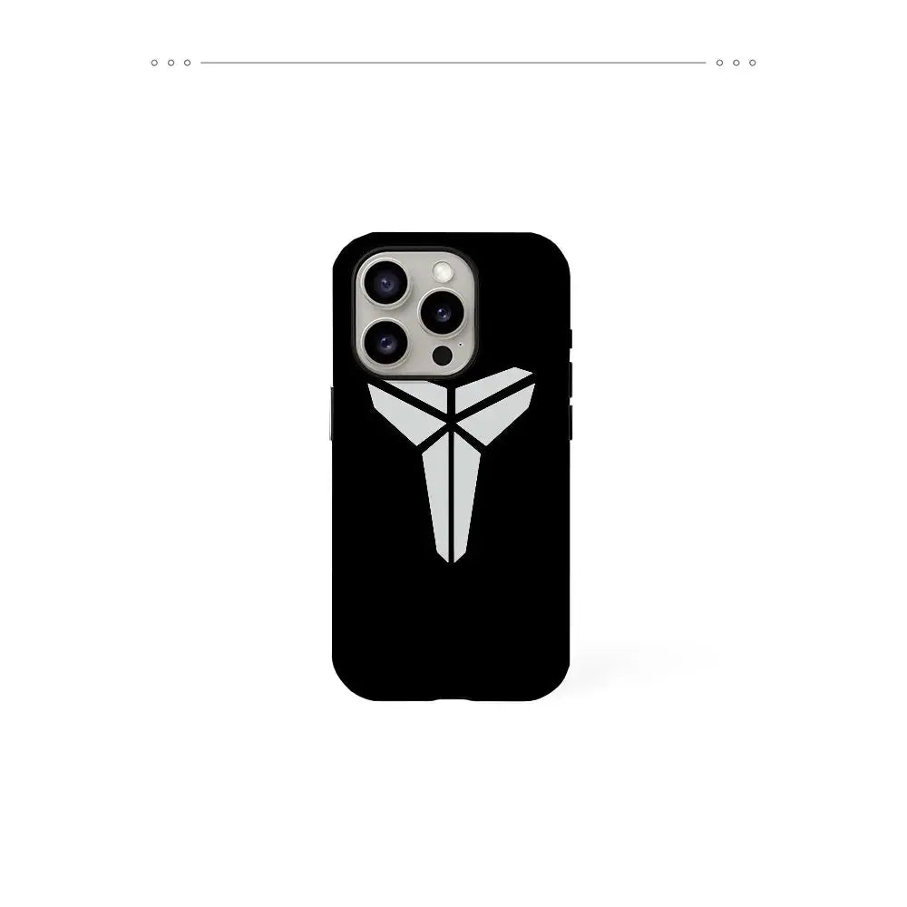 K-Kobe Basketball Star Logo Custodia per telefono Pellicola Shell per IPhone 16 15 14 13 12 11 Pro Max Plus - My Hashtag Shop