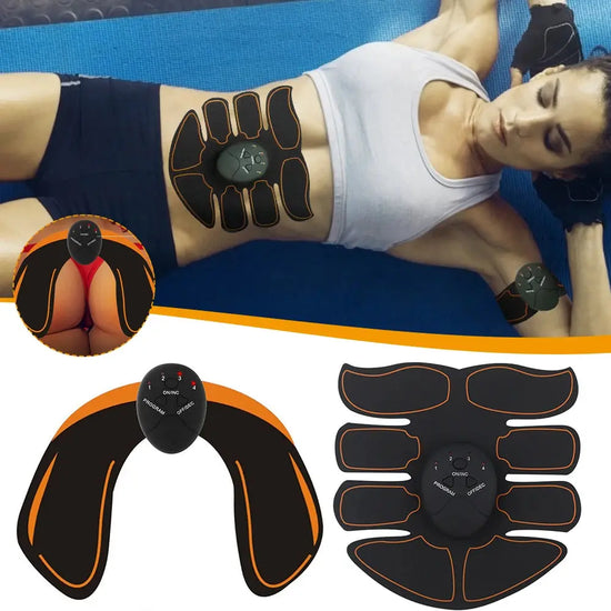 Stimolatore muscolare elettrico EMS Wireless glutei Hip Trainer stimolatore addominale ABS Fitness massaggiatore vibratore dimagrante corpo - My Hashtag Shop