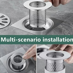 exhaust filterFloor Drain Filter Hair Catcher Shower Sink Strainer Anti-Clog Kitchen Sink Bathroom Fixtures HASHTAG