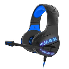 Cuffie da gioco G4 con microfono con cancellazione del rumore Suono surround Cuffie da gioco LED cablate da 3,5 mm per giocatori HASHTAG