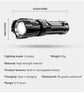 Torce a LED ad alta potenza Torcia tattica da 2000LM con luce display Ricarica USB Lanterna con zoom di emergenza per pesca da campeggio - My Hashtag Shop