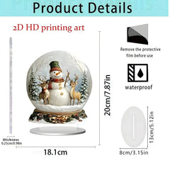 Christmas gifts Series Home Desktop Decoration 2D Acrylic Craft Ornament HASHTAG