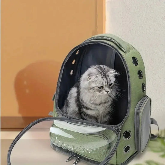 Zaino portatile per trasportino per animali domestici-borsa a bolle traspirante, confortevole ed elegante per cani e gatti - My Hashtag Shop