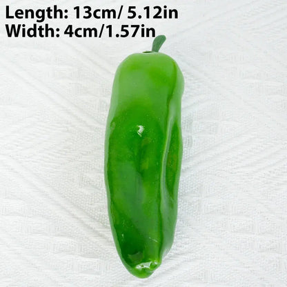 Artificial PE Pepper green simulated vegetables fruit model party. Liebe - Making Life Easier