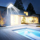 Lampada Solare da Esterno 15000W Ultra Potente Lampione Solare 320 °   Lampada da Giardino con Sensore IR per Illuminazione dal Tramonto all&