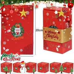 Christmas Gift Box DIY Folding Paper Boxes Money Pop-Up Birthday Wedding Surprise Bounce Box Explosion Red Envelope Gift Box Set HASHTAG
