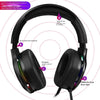 Cuffie da gioco per PC/PS4/PS5 EKSA E1000 7.1 Surround RGB Gaming Headset Gamer cuffie cablate USB con microfono a cancellazione di rumore HASHTAG