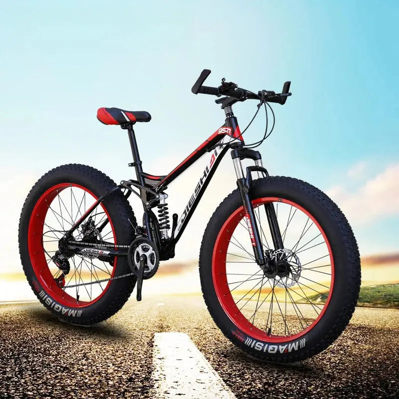 Mountain bike per adulti fuoristrada Beach4.0Pneumatico grande Doppia assorbimento degli urti Bicicletta a velocità variabile per studenti e studentesse - My Hashtag Shop
