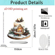 Christmas gifts Series Home Desktop Decoration 2D Acrylic Craft Ornament HASHTAG