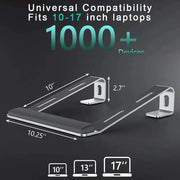 Supporto per laptop ergonomico Supporto per laptop in lega di alluminio Supporto per laptop portatile in alluminio per base con poggiapolsi HASHTAG