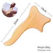 Strumenti per massaggio in legno Massaggiatore per drenaggio linfatico in legno Strumenti per modellare il corpo anticellulite per bellezza, Gua Sha, sollievo muscolare dolorante HASHTAG