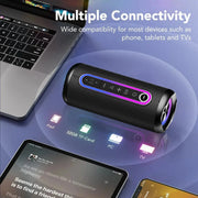 Altoparlanti Bluetooth, altoparlante wireless portatile con suono stereo ad alto volume da 30 W, BT5.4, impermeabile IP7, riproduzione 24 ore su 24, altoparlante portatile HASHTAG