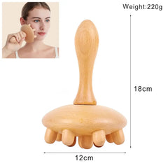 Strumenti per massaggio in legno Massaggiatore per drenaggio linfatico in legno Strumenti per modellare il corpo anticellulite per bellezza, Gua Sha, sollievo muscolare dolorante HASHTAG