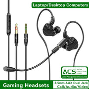 Cuffie da gioco E-Sports Suono surround 7.1 Cuffie stereo Hi-Fi cablate Cuffie da gioco PUBG con doppio microfono in-ear da 3,5 mm/tipo C HASHTAG