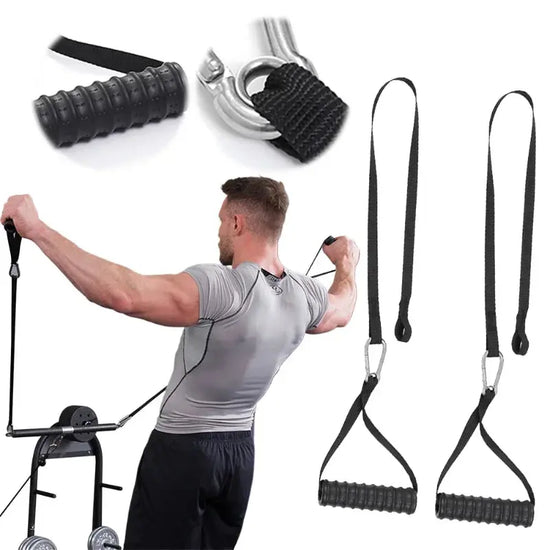 Tricep Biceps Back Blaster Corda Lat Pull Down Attacco Allenamento Palestra Peso Petto Allenamento muscolare Cinghie di estensione Nylon premium - My Hashtag Shop