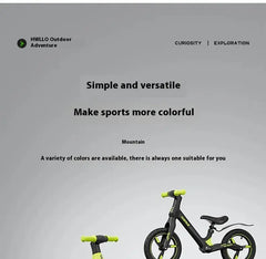 Bicicletta da 12 pollici per bambini senza pedali1-6 anni Bicicletta per ragazzi e ragazze che cammina Apprendimento Balance Bike HASHTAG