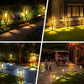 Luci solari a LED impermeabili per vialetto da giardino - Illuminazione automatica del percorso Illuminazione paesaggistica esterna Accensione/spegnimento automatico al tramonto