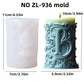 Silicone Mold Flower Lavender Gypsum Cylindrical Candle Making Liebe - Making Life Easier