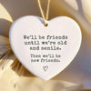 1 Piece gifts for best friends - Best Friend Gift - BFF Birthday Gift - Bestie Christmas Gift - Funny Gift - Christmas Ornament HASHTAG