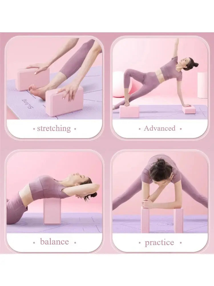 1pc Modellatura ad alta densità Eva Yoga Block Stretch Bambini Pilates Schiuma Blocco Equilibrio Esercizio Balletto Bodybuilding Danza Palestra Alo - My Hashtag Shop