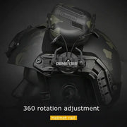 Tactical Helmet Accessories Airsoft Headset Mount Fast Helmets Rail Adapter Set Adjustable Rail Suspension Bracket HASHTAG