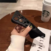 Custodia protettiva per fotocamera con design leopardato per iPhone 16 Custodie per iPhone 17 Air 15 14 13 12 11 Pro Max 16E XS XR X 7 8 Plus Cover HASHTAG