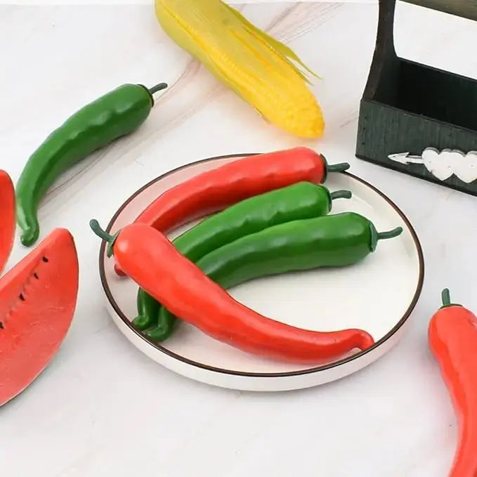Artificial PE Pepper green simulated vegetables fruit model party. Liebe - Making Life Easier